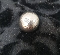 CHANEL 18A Hamburg Black CC Logo Camellia Jacket Blazer Sz.40