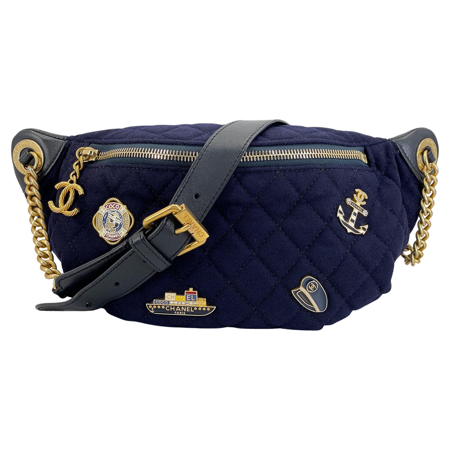 Chanel 18A Paris-Hamburg Sailor Charms Fanny Pack Bum Bag GHW 68648