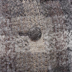 Chanel 18B Fantasy tweed grigio a quadri con paillettes in lana FR38 M.