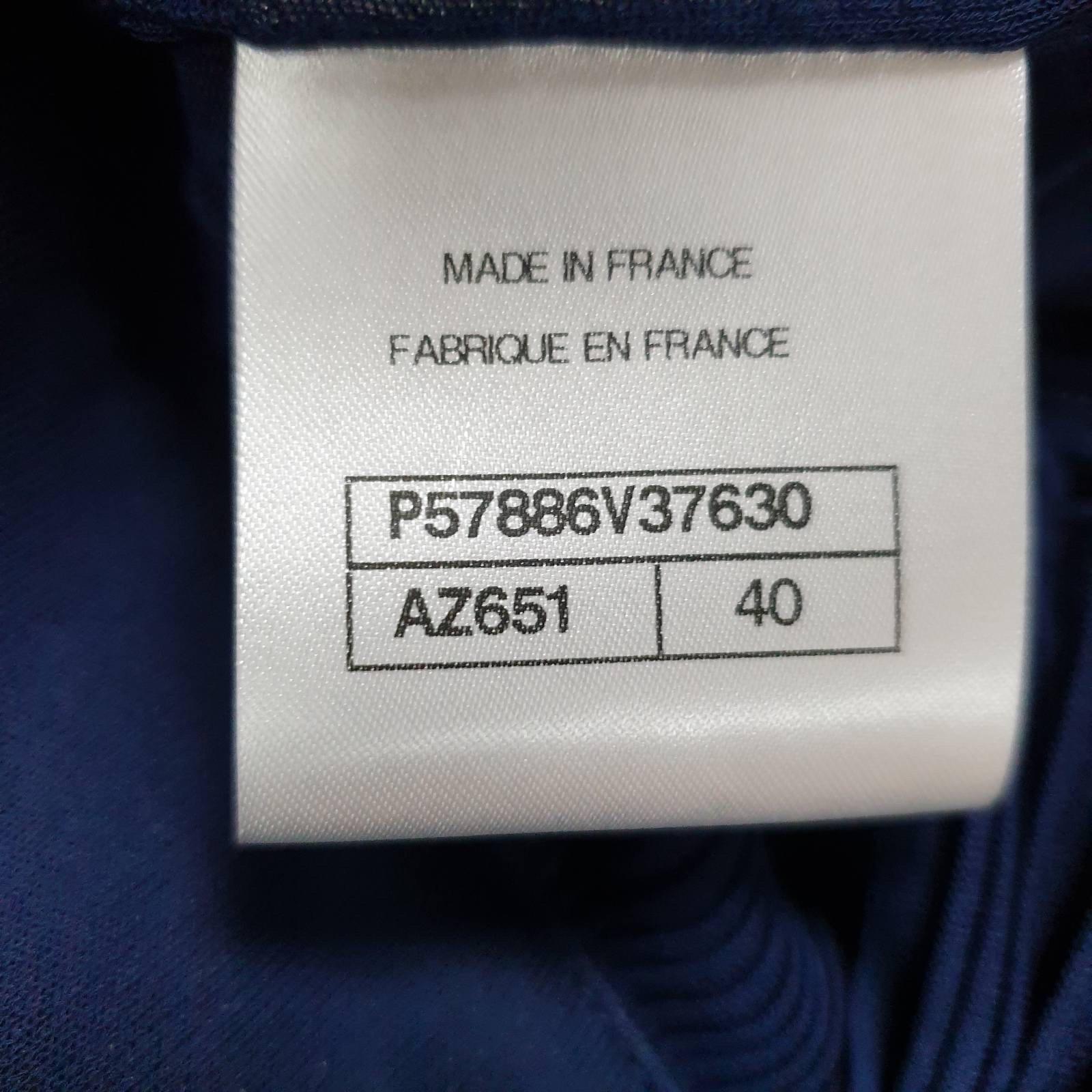CHANEL Défilé Grèce 18C Bleu marine Pantalon large en vente 5