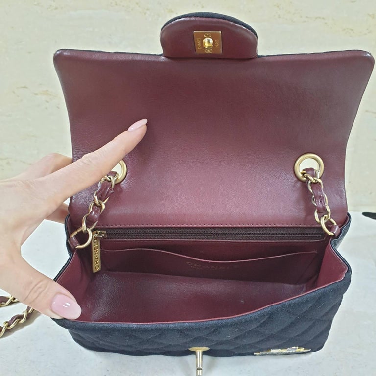 Chanel black and beige pink medium flap bag Leather ref.174925