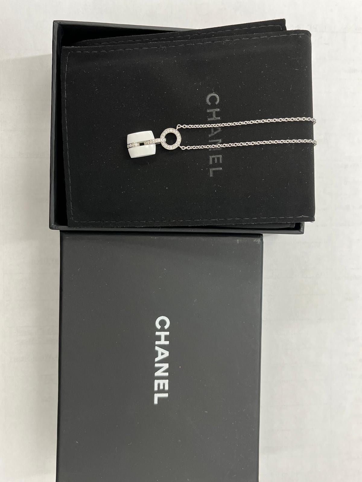 Chanel - Collana di diamanti in oro bianco 18ct - U38888 in vendita 3