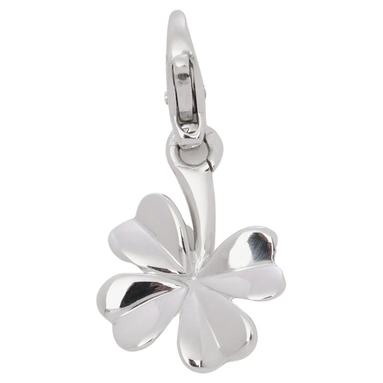 Chanel Sterling Silver and Mother-of-Pearl Four Leaf Clover Ring