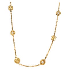 Chanel 18ct Yellow Gold and Diamonds 3-Symbols Necklace