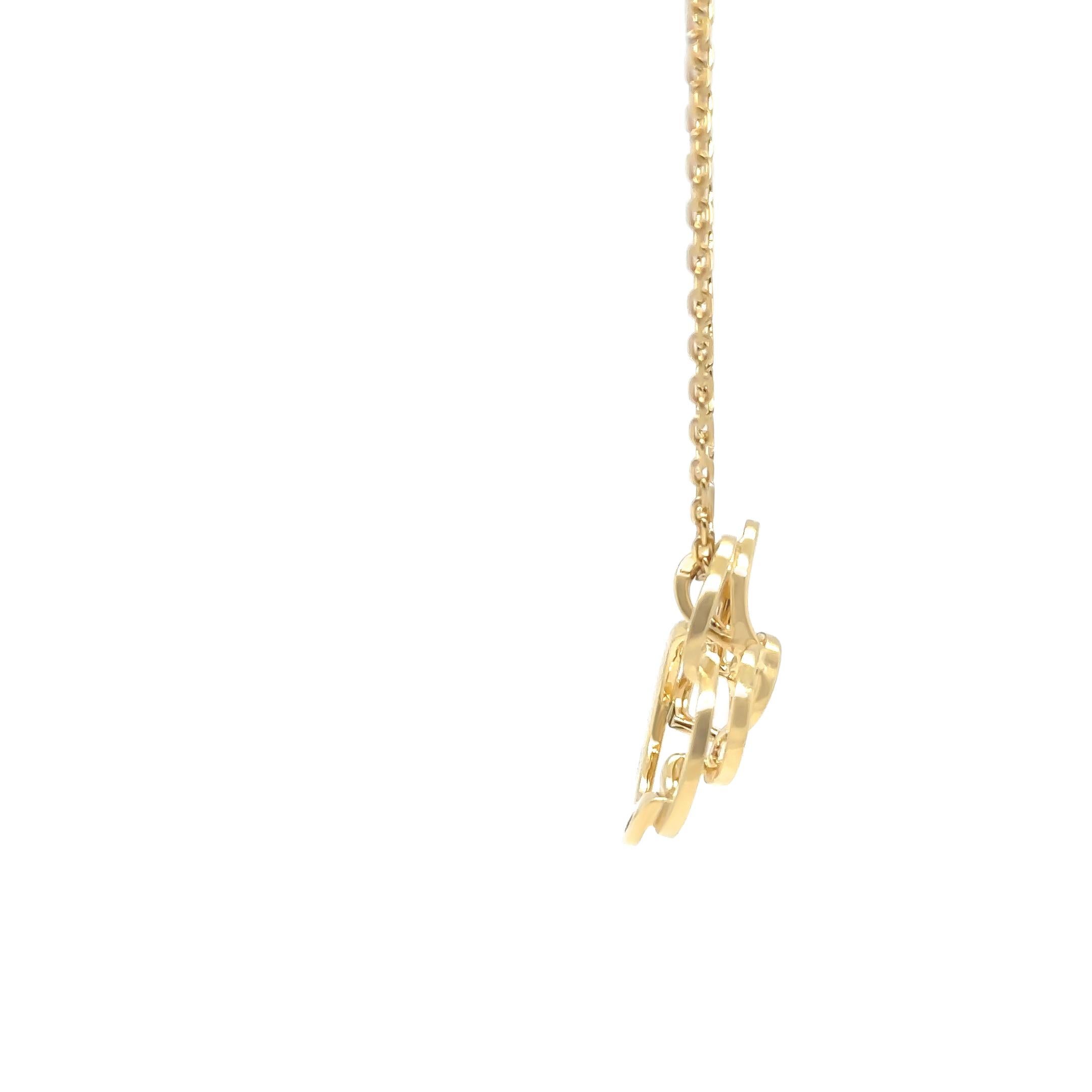Women's or Men's Chanel 18ct Yellow Gold Fil De Camélia Necklace - 6.06g For Sale