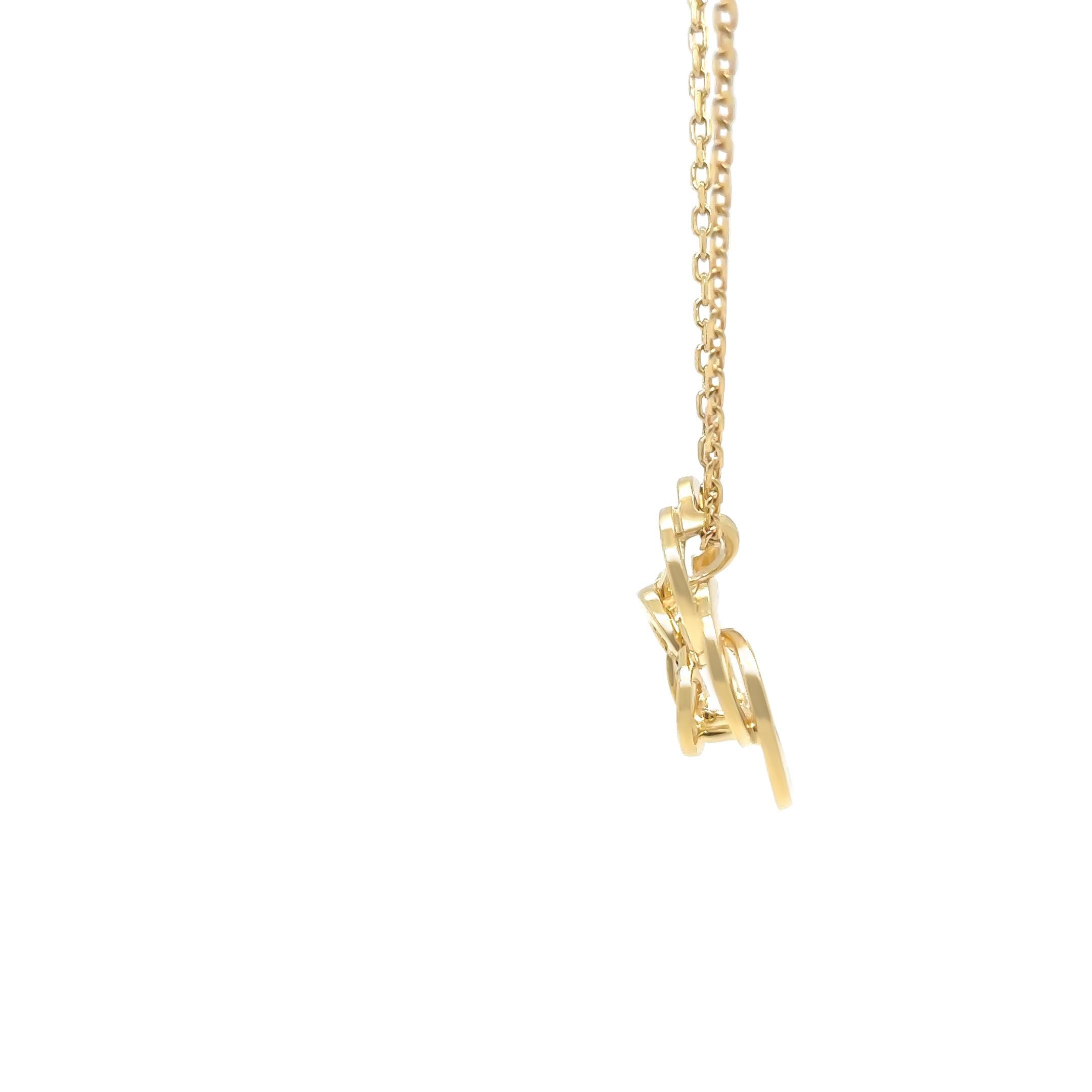 Chanel 18ct Yellow Gold Fil De Camélia Necklace - 6.06g For Sale 1