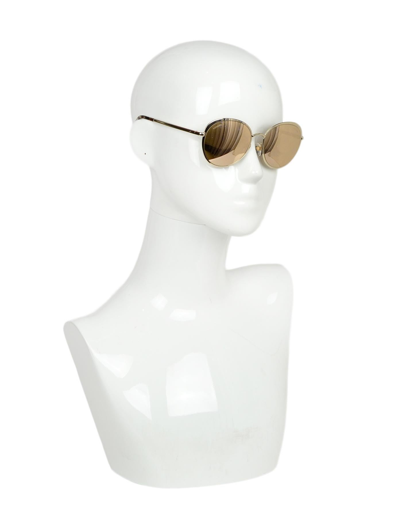 chanel 18k gold sunglasses
