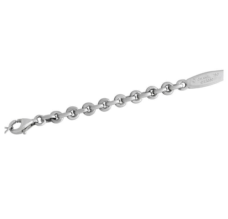 Chanel, épingle et collier en forme de épée de mer en or blanc 18 carats avec diamants de 1,25 carat et améthyste Pour femmes en vente
