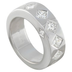 Chanel 18K White Gold 1.40ct Diamond Band Ring CH24-040826