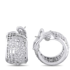 Chanel 18K White Gold 2.0ct Diamond Earrings CH08-031126