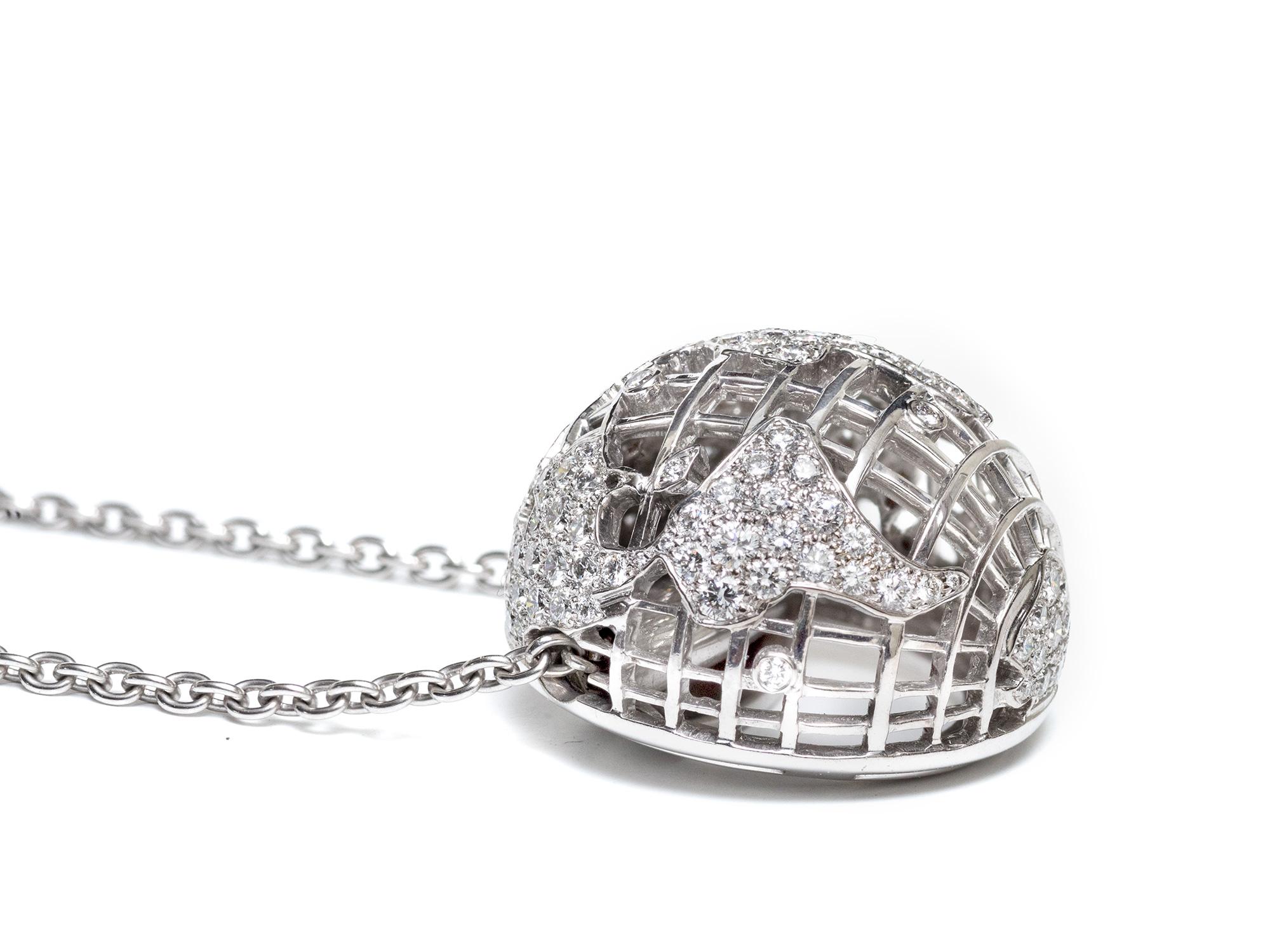 chanel necklace white gold