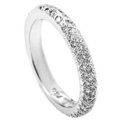 Chanel 18 Karat White Gold Diamond Pave Band