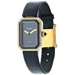 Vintage Chanel 18k Yellow Gold & Diamond Première Watch