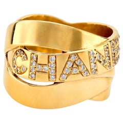 Chanel 18k yellow gold diamond ring