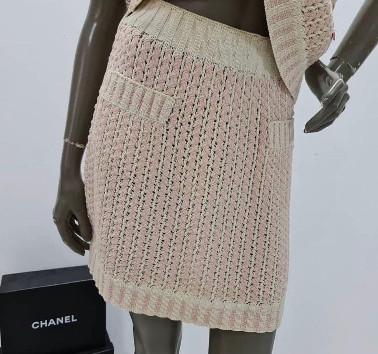 chanel skirt and top set