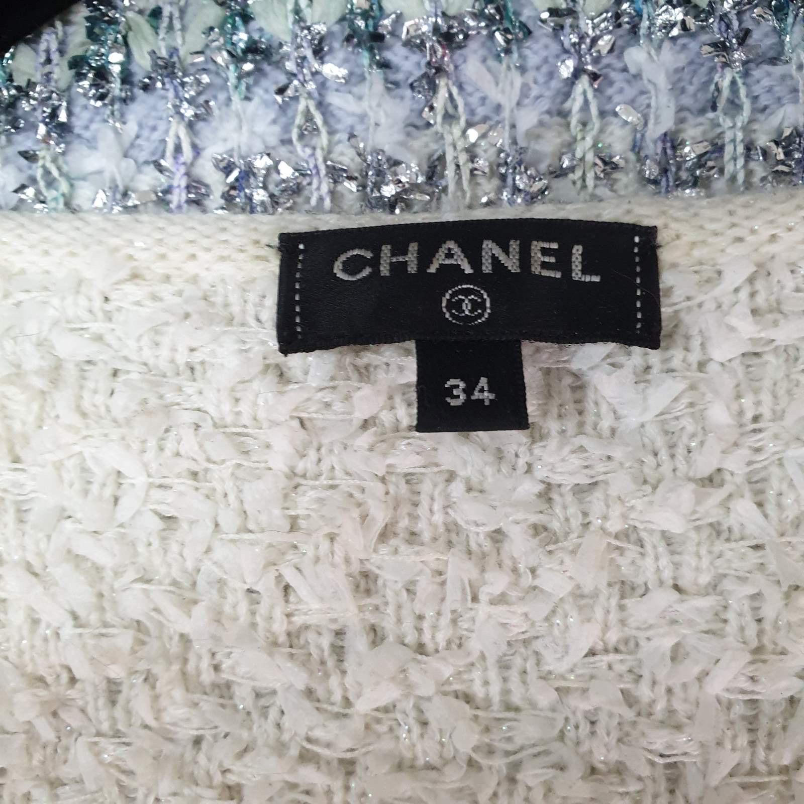 Chanel 18S Waterfall Asymmetrical Knit Tank Top Mini Skirt Set 2