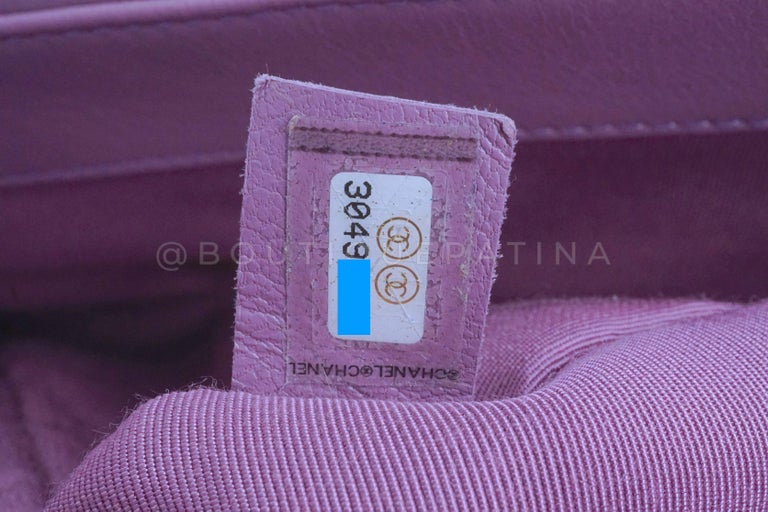 Chanel 19 20B Lavender Mauve Medium Flap Bag 65463