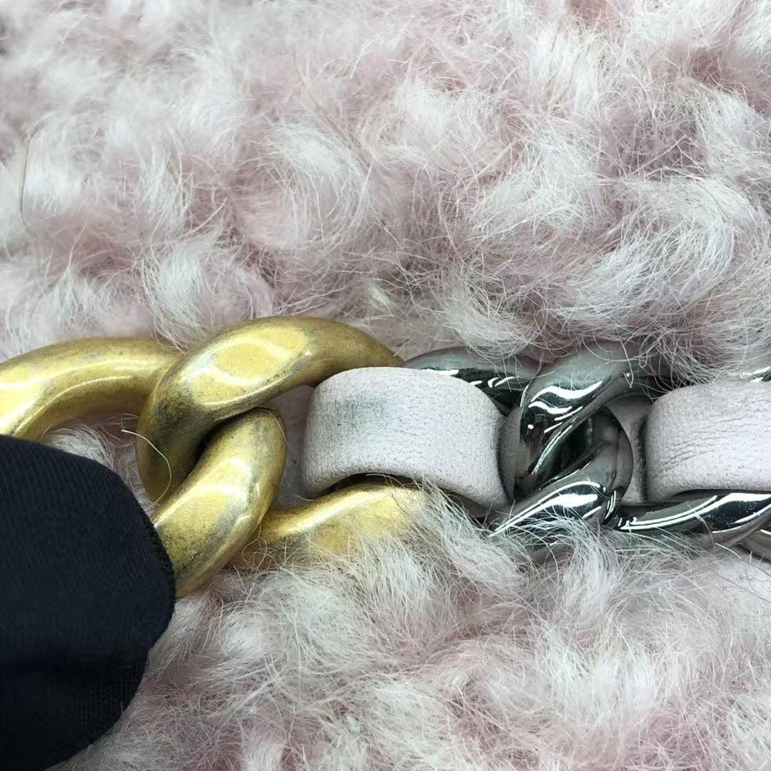 Chanel 19 Bag 2021 Small Pink Shearling Flap Bag
 These are professional photos of the actual bag offered by Luxbags.
 This 2021 Chanel 19 small pink shearling flap bag is your cutest winter accessory. Expertly crafted in Italy, featuring an