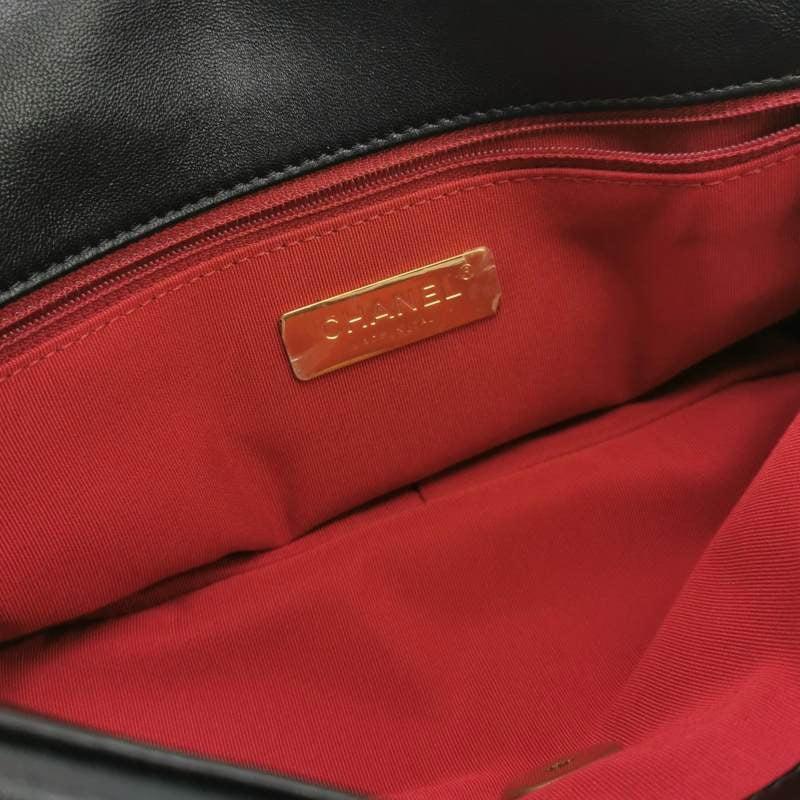 Chanel 19 Bag Small Black Lambskin Leather Crossbody Bag, 2020-2021 For Sale 5