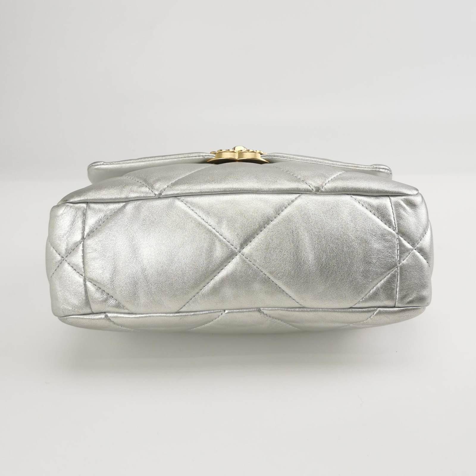Chanel 19 Bag Small Silver Crossbody Bag For Sale 1
