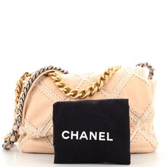 Chanel 19 Sac à rabat Crochet Quilted Calfskin Large