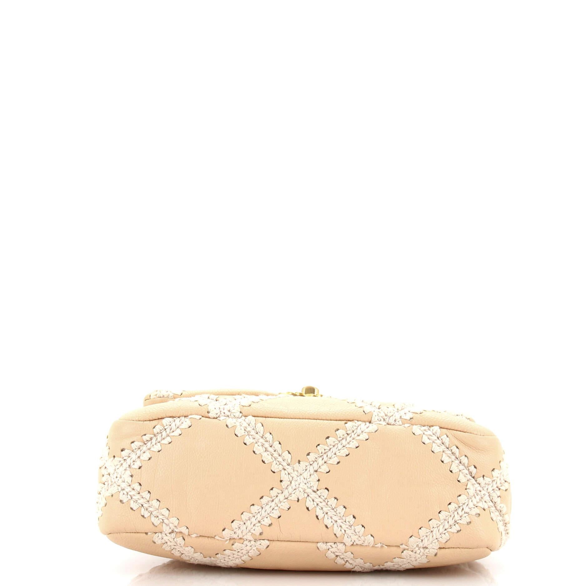 Women's Chanel 19 Flap Bag Crochet Quilted Calfskin Medium
