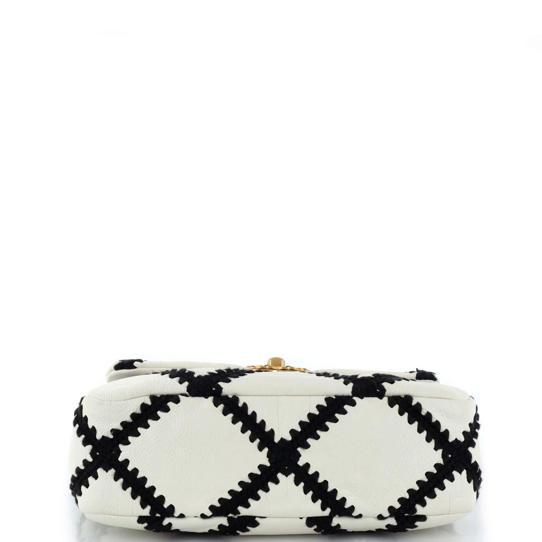 Chanel 19 Flap Bag Crochet Quilted Calfskin Medium 1