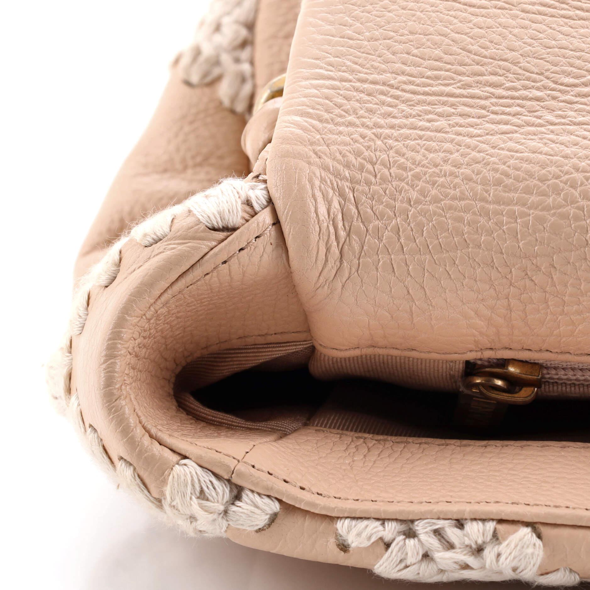 Chanel 19 Flap Bag Crochet Quilted Calfskin Medium For Sale 3