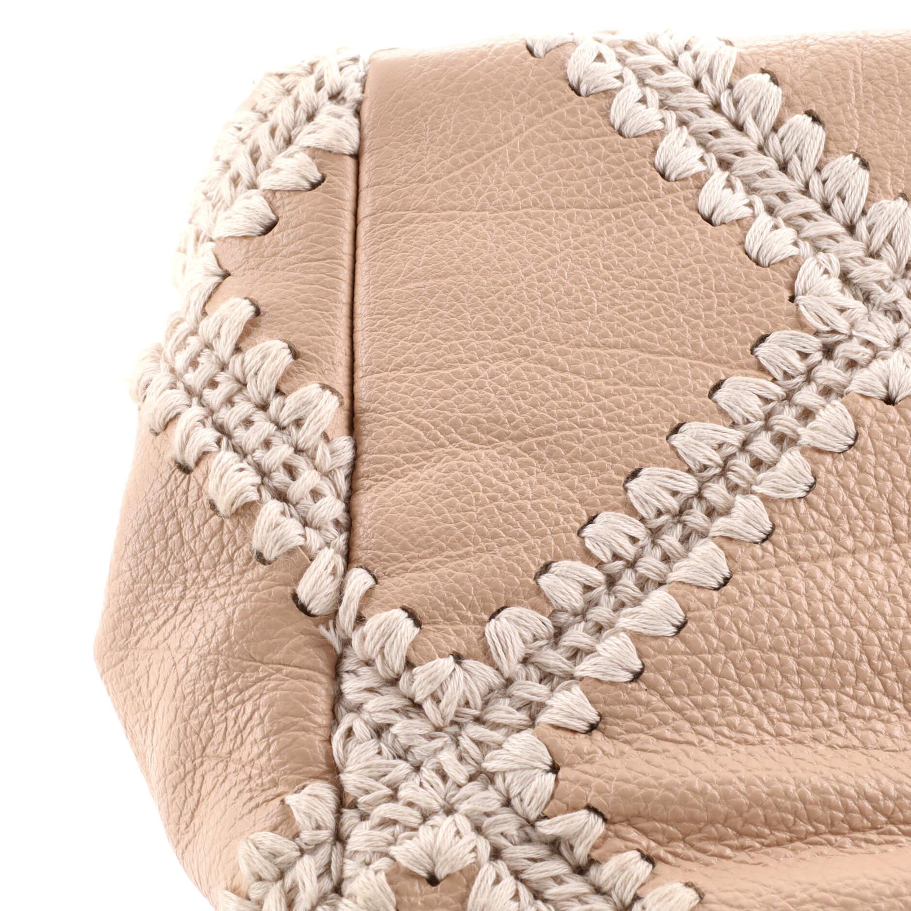 Chanel 19 Flap Bag Crochet Quilted Calfskin Medium For Sale 4