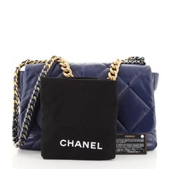 Chanel 19 Flap Bag Quilted Goatskin Maxi