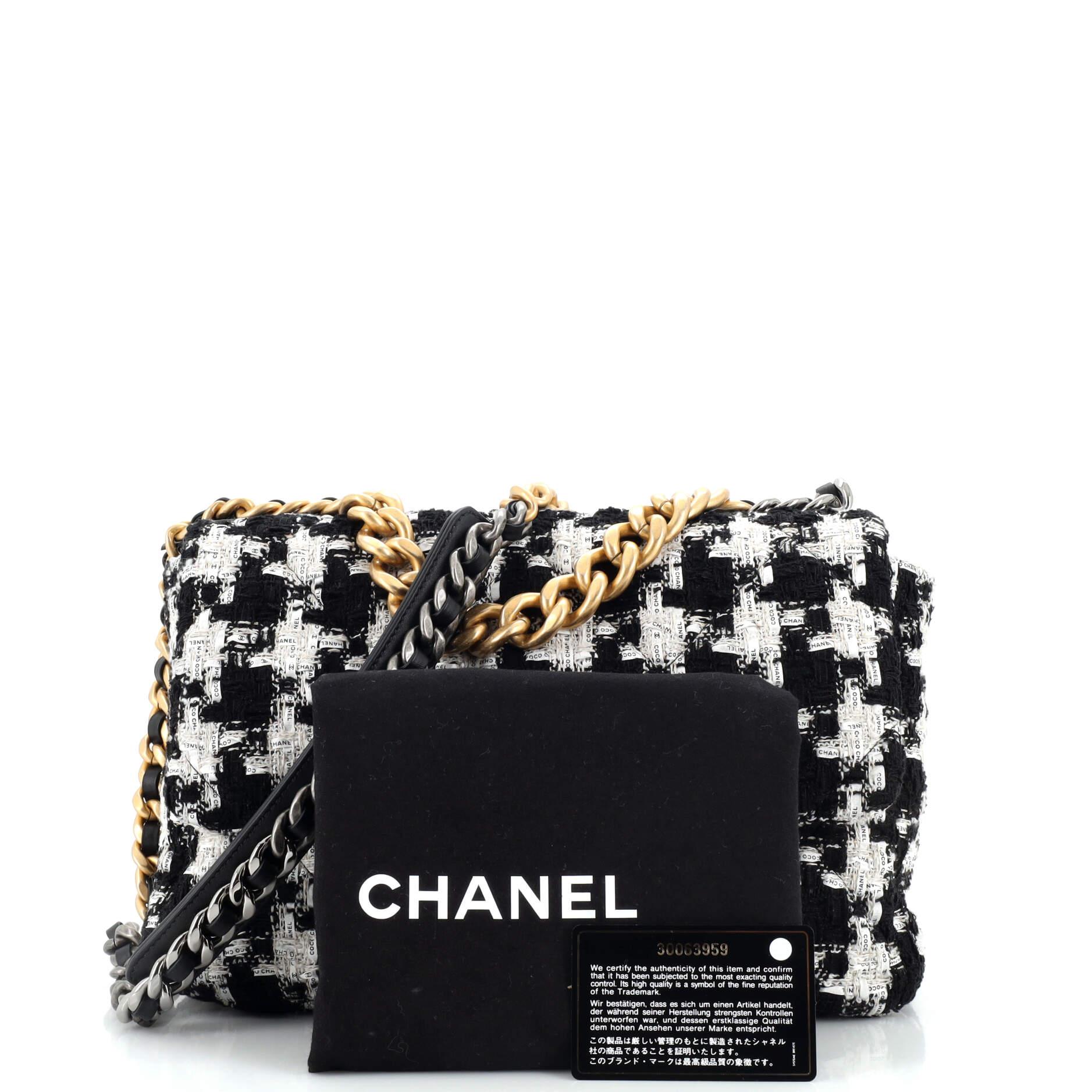 Chanel Houndstooth Tweed Bag - 3 For Sale on 1stDibs
