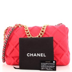 Chanel 19 Flap Bag Quilted Jersey Maxi