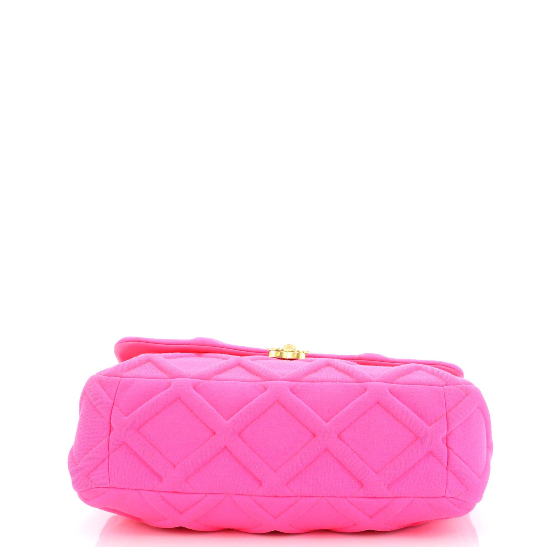 Chanel 19 Flap Bag Quilted Jersey Maxi 1
