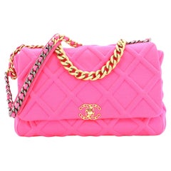 Pink Chanel Maxi Bag - 17 For Sale on 1stDibs