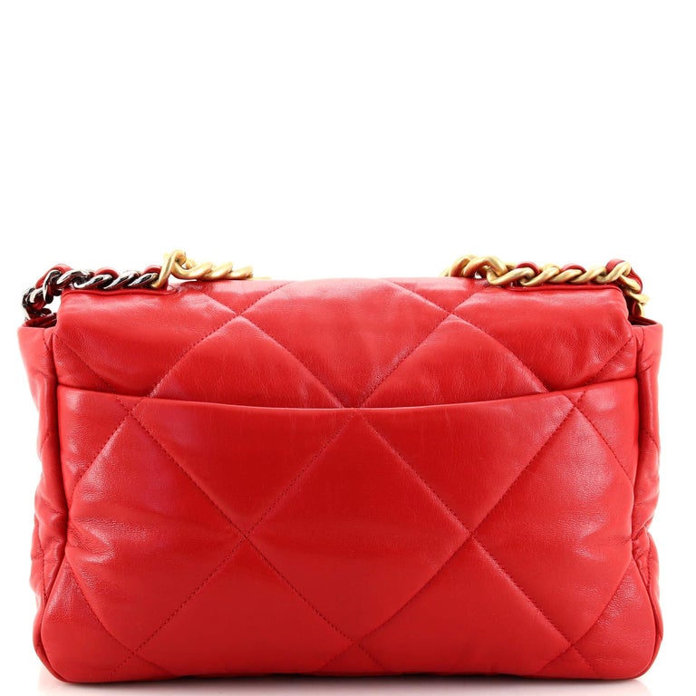 Chanel 19 Flap Bag Quilted Lambskin Large at 1stDibs