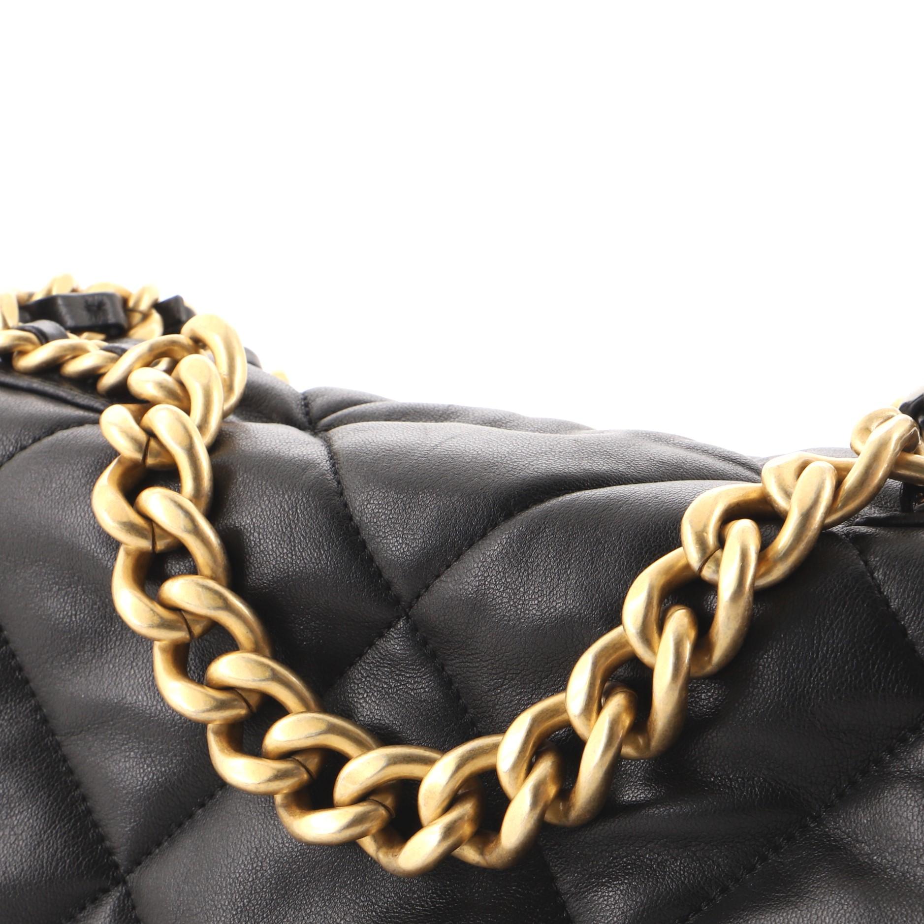 Chanel 19 Flap Bag Quilted Lambskin Large 1