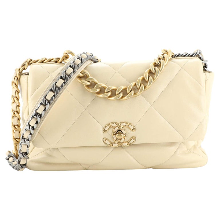 Chanel 19 Flap Bag Quilted Lambskin Large at 1stDibs