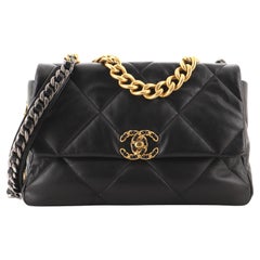 Chanel 19 Flap Bag Quilted Lambskin Large
