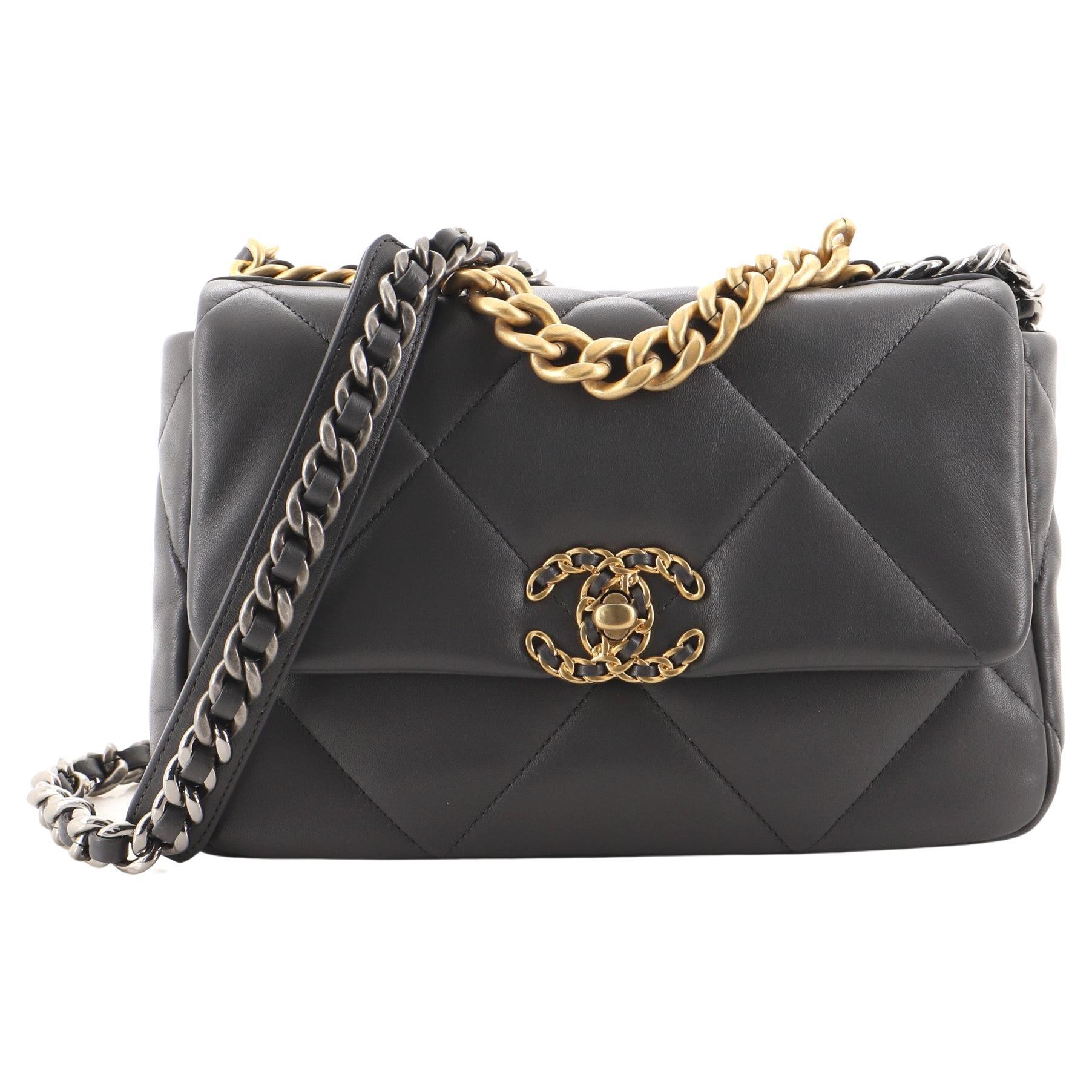 Chanel 19 Flap Bag Quilted Lambskin Medium at 1stDibs