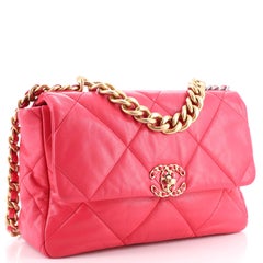 Chanel 19 Flap Bag Quilted Leather Large