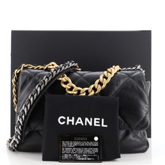 Chanel 19 Flap Bag Quilted Leather Large