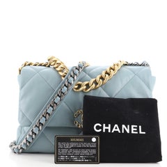 Chanel 19 Flap Bag Quilted Leather Large