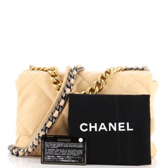 Chanel 19 Flap Bag Quilted Leather Large