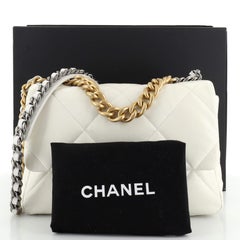Chanel 19 Flap Bag Quilted Leather Large
