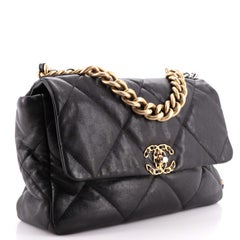 Chanel 19 Flap Bag Quilted Leather Large