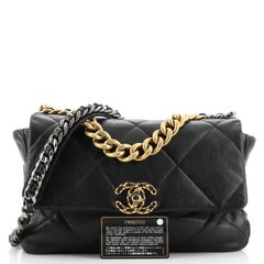 Chanel 19 Flap Bag Quilted Leather Large