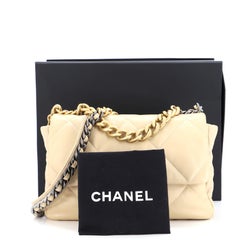 Chanel 19 Flap Bag Quilted Leather Large