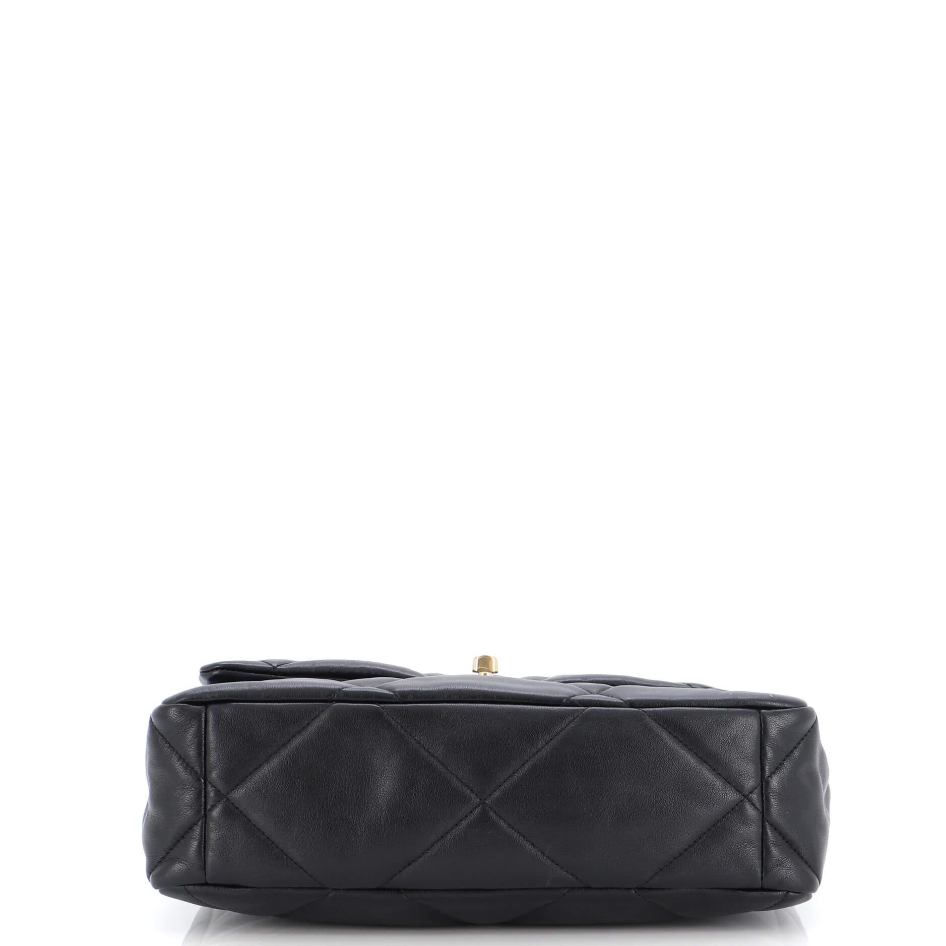 Chanel 19 Flap Bag Quilted Leather Large 1
