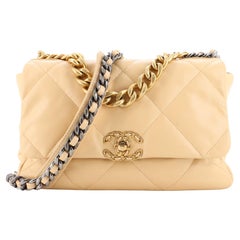 Chanel 19 Flap Bag Quilted Leather Large