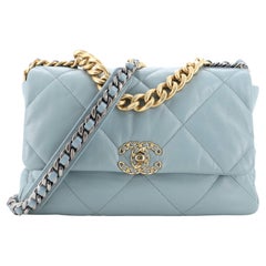 Chanel 19 Flap Bag Quilted Leather Large